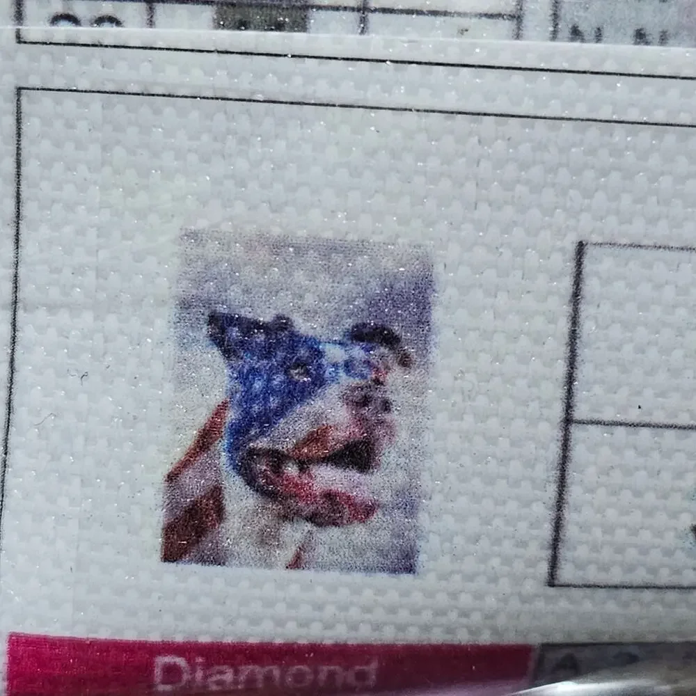 Diamond Art Painting Full Round Dog Crystal Rhinestone & Accessories 12